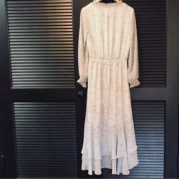 1.State "Serene" Animal Print Long Sleeve High/Low Dress, Size Small - Picture 7 of 16